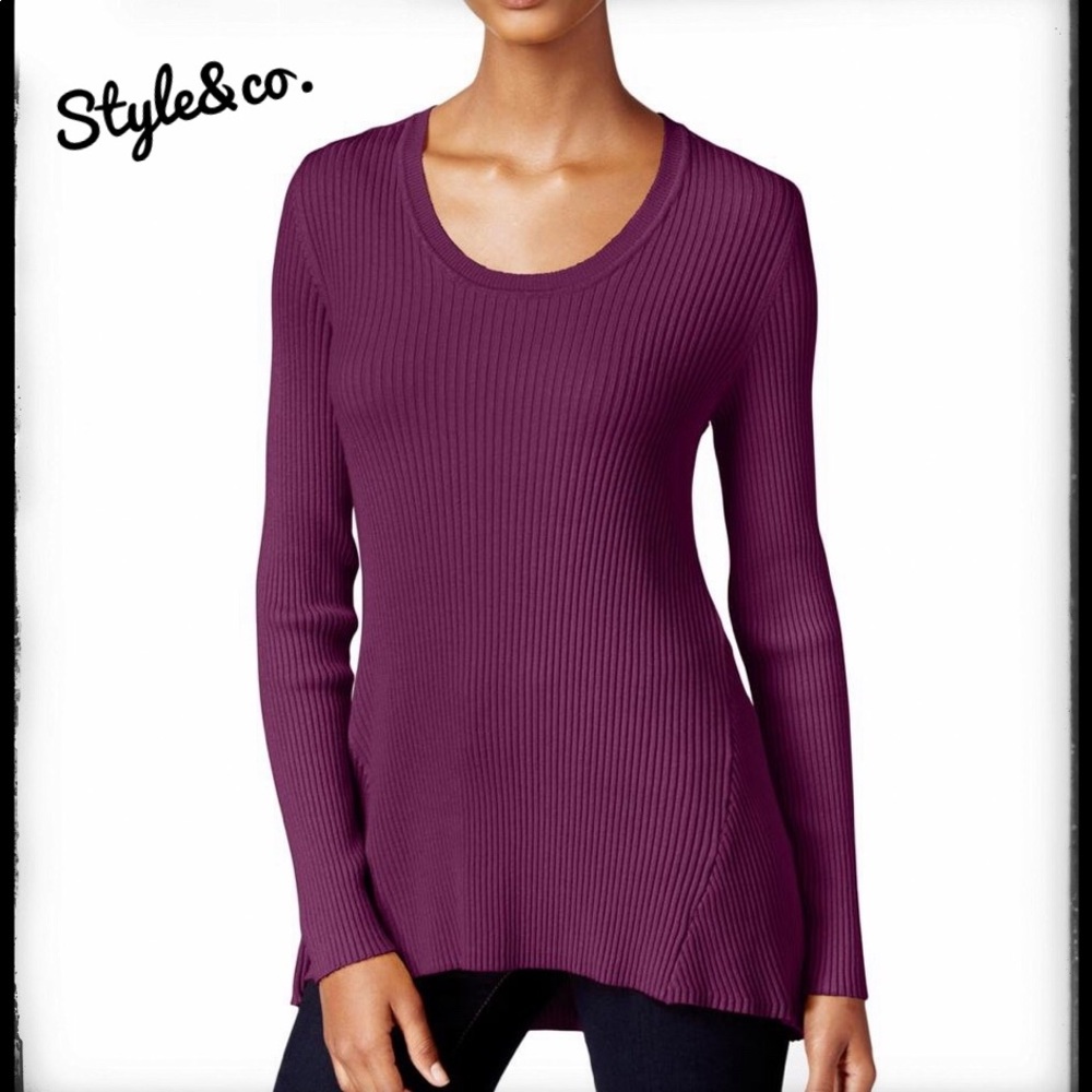 NWT Style&co. Magenta Blossom XL pullover